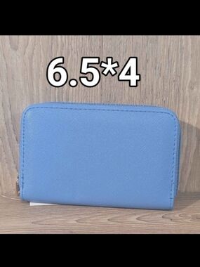 Blue Zip-Around Wallet - Women's Wallet